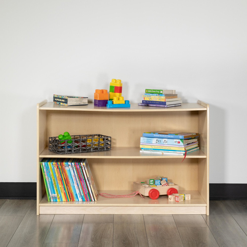 Flash Furniture Wooden School Classroom Storage Cabinet, 24inH x 36inW x 15inD, Natural MPN:MKSTRG003