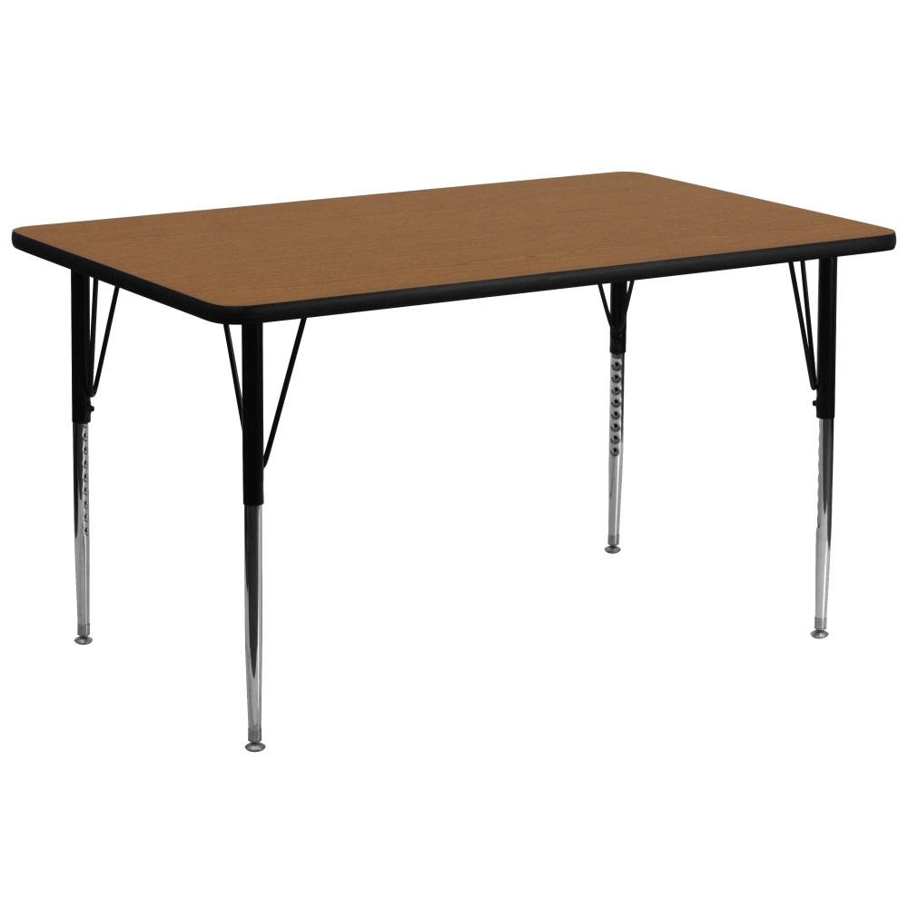 Flash Furniture Rectangular Activity Table, 30in x 72in, Oak MPN:XUA3072RECOAKTA
