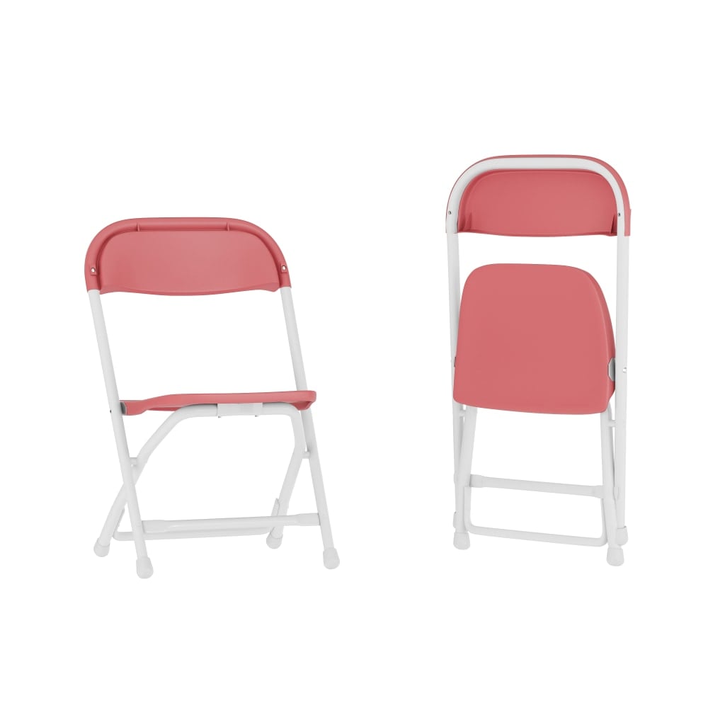 Flash Furniture 2 Pack Kids Plastic Folding Chair, Burgundy MPN:2YKIDBY