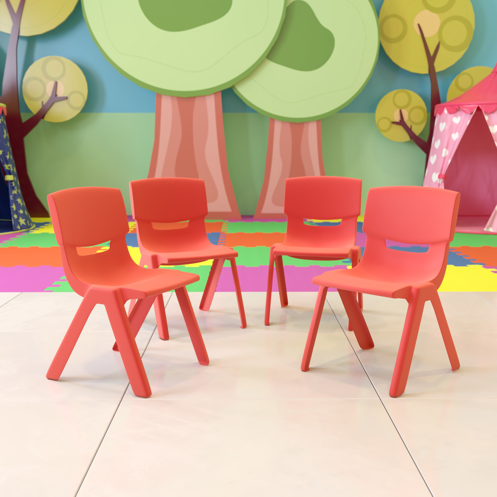 Flash Furniture Plastic Stackable School Chairs With 12ft