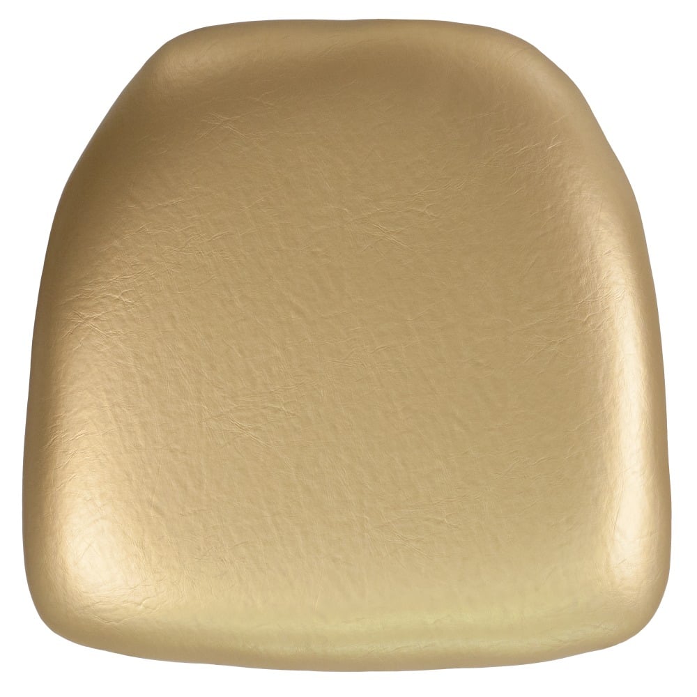 Flash Furniture Chiavari Chair Cushion, Hard Vinyl, 2inH x 15-1/2inW x 15-1/2inD, Gold MPN:BHGOLDHARDVYL