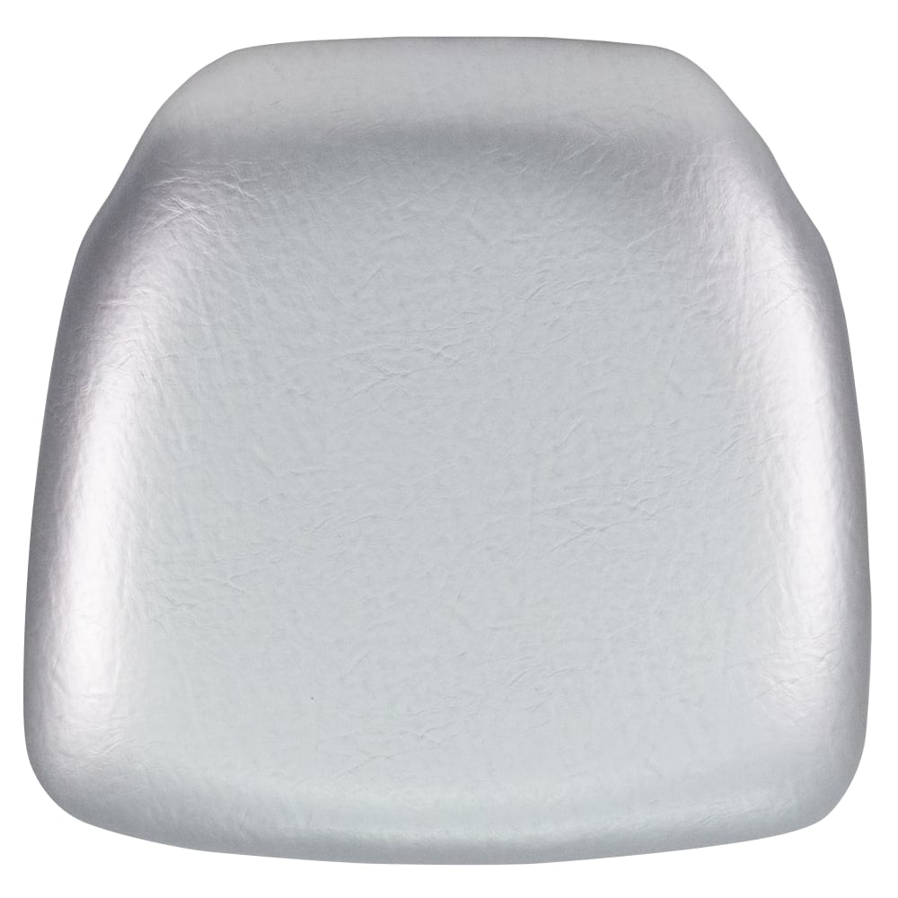 Flash Furniture Chiavari Chair Cushion, Hard Vinyl, 2inH x 15-1/2inW x 15-1/2inD, Silver MPN:BHSILHARDVYL