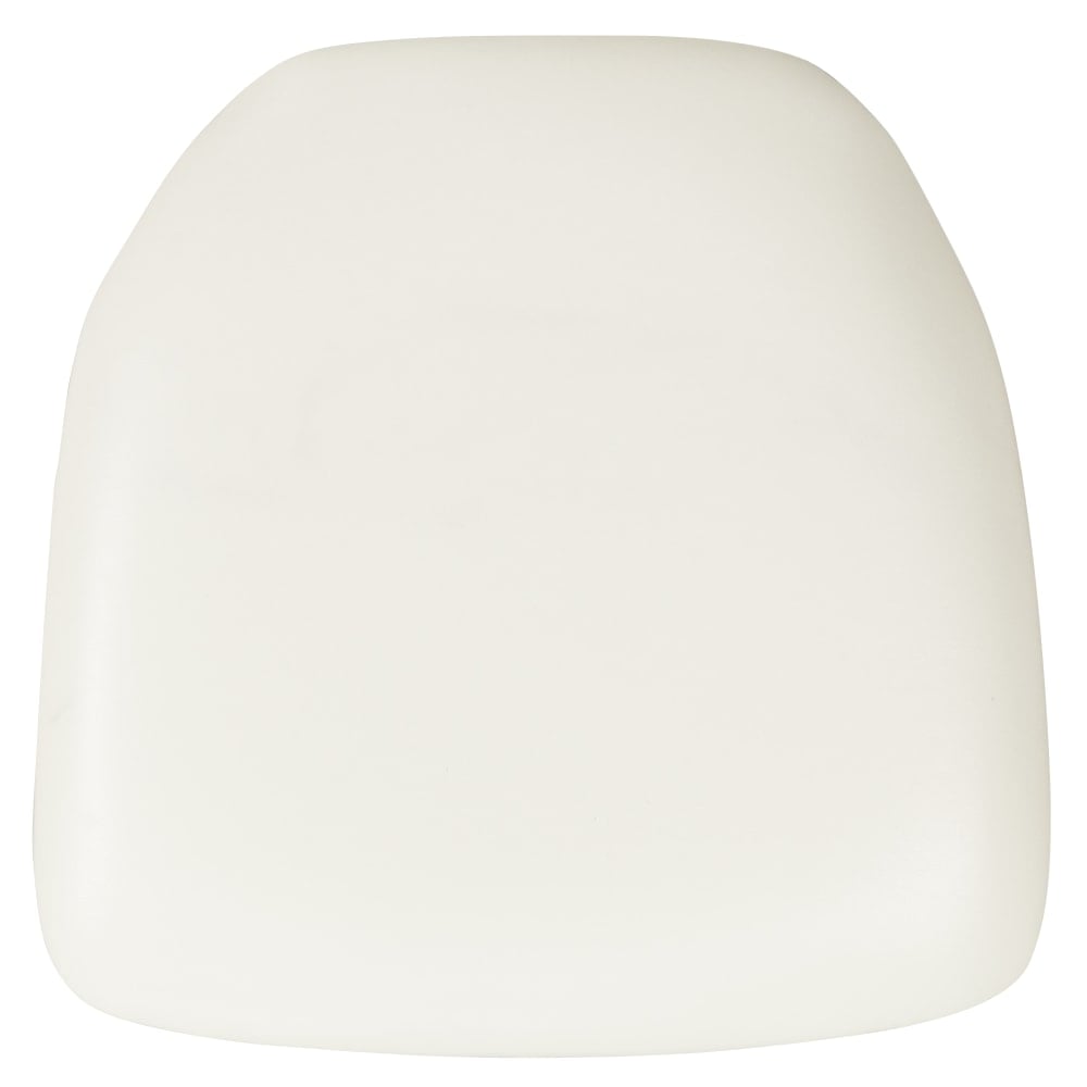 Flash Furniture Chiavari Chair Cushion, Hard Vinyl, 2inH x 15-1/2inW x 15-1/2inD, White MPN:BHWHHARDVYL