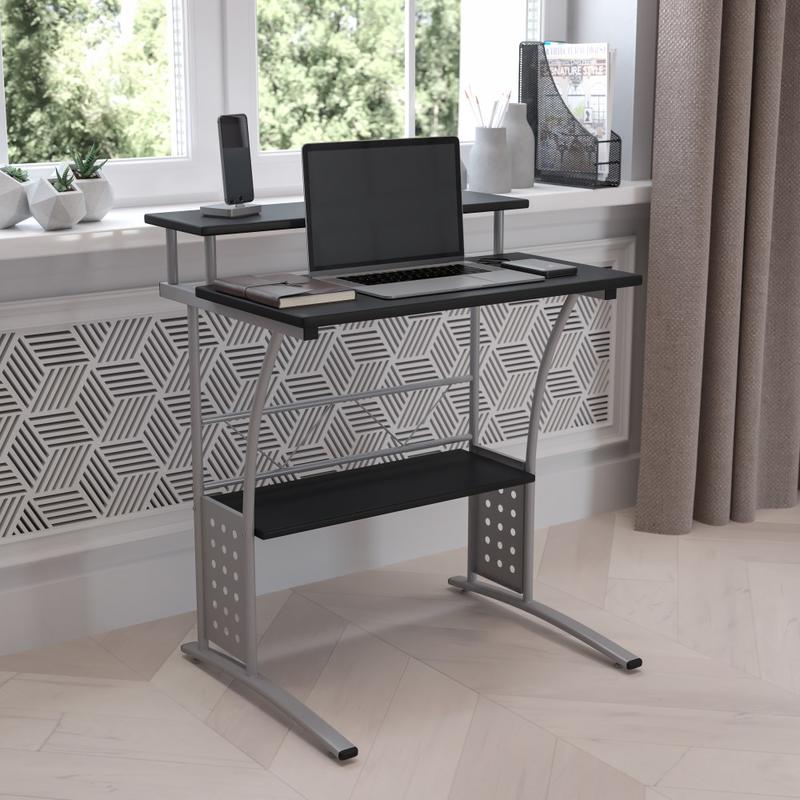 Flash Furniture Clifton 28inW Computer Desk, Black MPN:NAN-CLIFTON-BK-GG