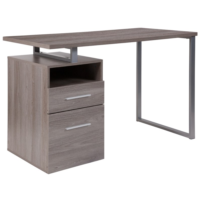 Flash Furniture 47inW Harwood Computer Desk, Light Ash MPN:NANJN2634