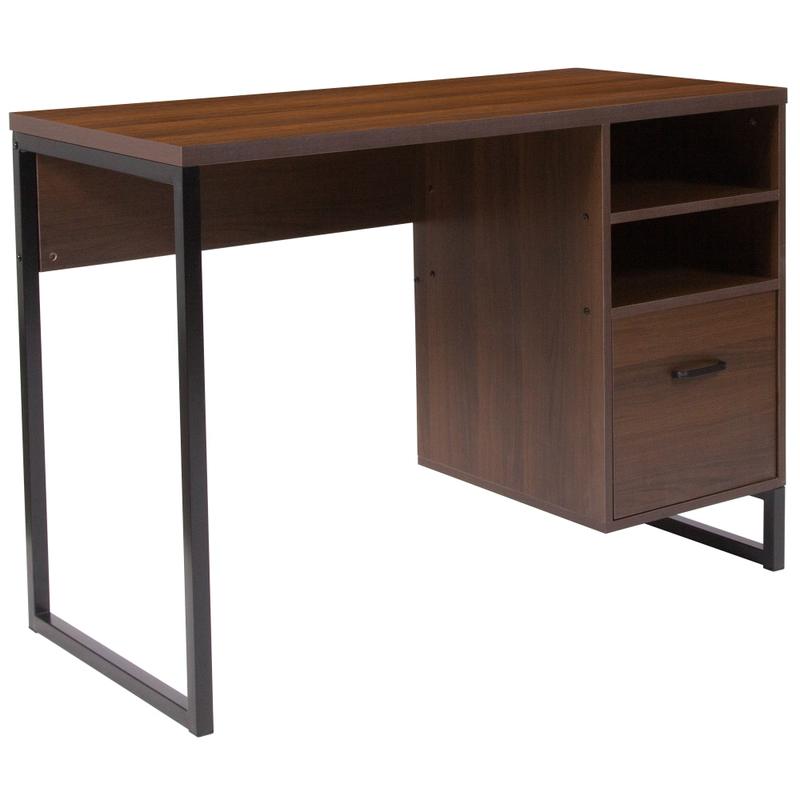 Flash Furniture Northbrook 42inW Computer Desk, Rustic MPN:NANNJHD10168