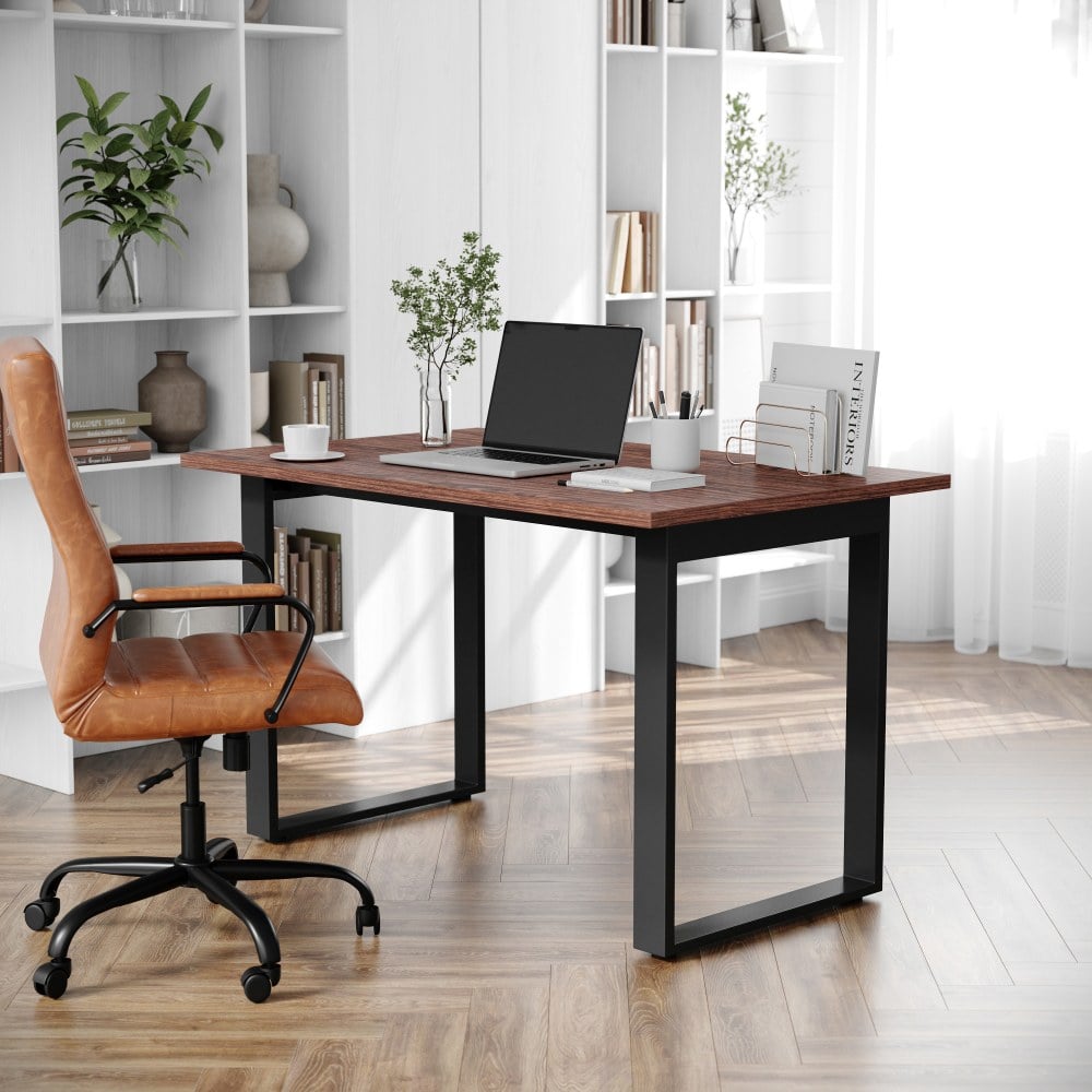 Flash Furniture Redmond Commercial 48x30 Conference Table, PVC Edging and Heavy Duty U-Frame Steel Base, Walnut - MTM4830WLTUBF MPN:MTM4830WLTUBF