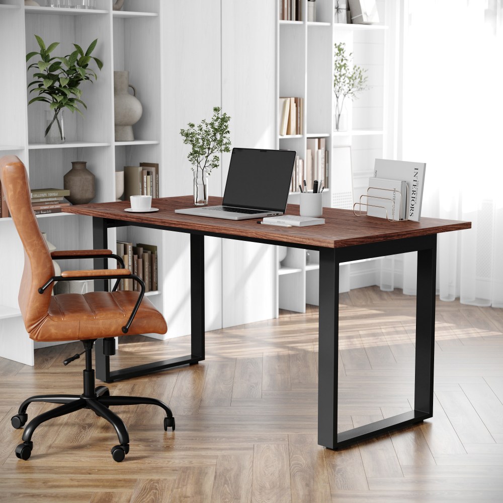 Flash Furniture Redmond Commercial 60x30 Conference Table, PVC Edging and Heavy Duty U-Frame Steel Base, Walnut - MTM6030WLTUBF MPN:MTM6030WLTUBF
