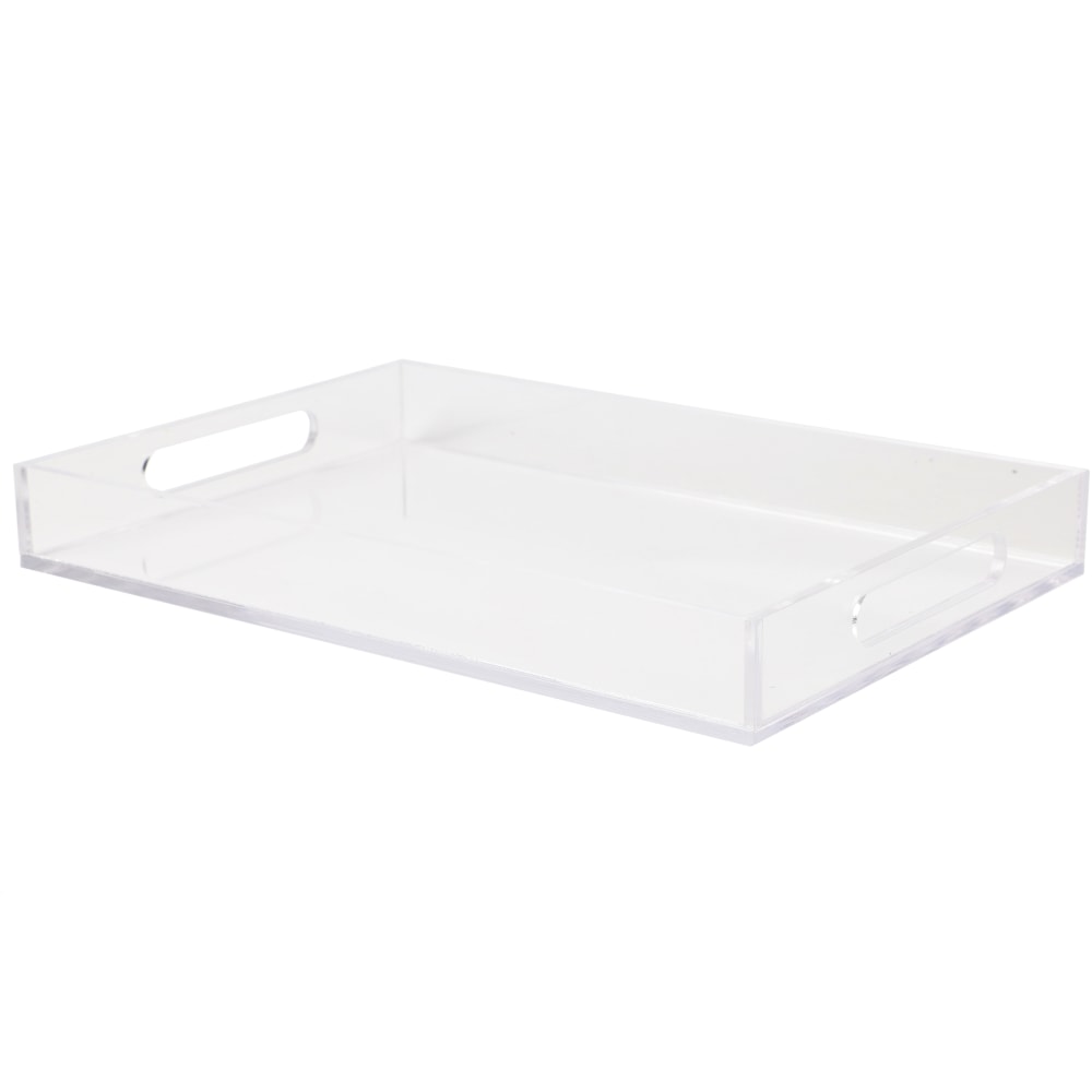 Martha Stewart Brody Acrylic Letter Tray Office Desktop Organizer With Handles, 1-1/2inH x 8-3/4inW x 12-3/4inD, Clear MPN:GSTS004CLR