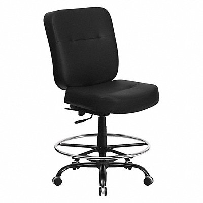 Draft Chair 400 lb Capacity Black MPN:WL-735SYG-BK-LEA-D-GG
