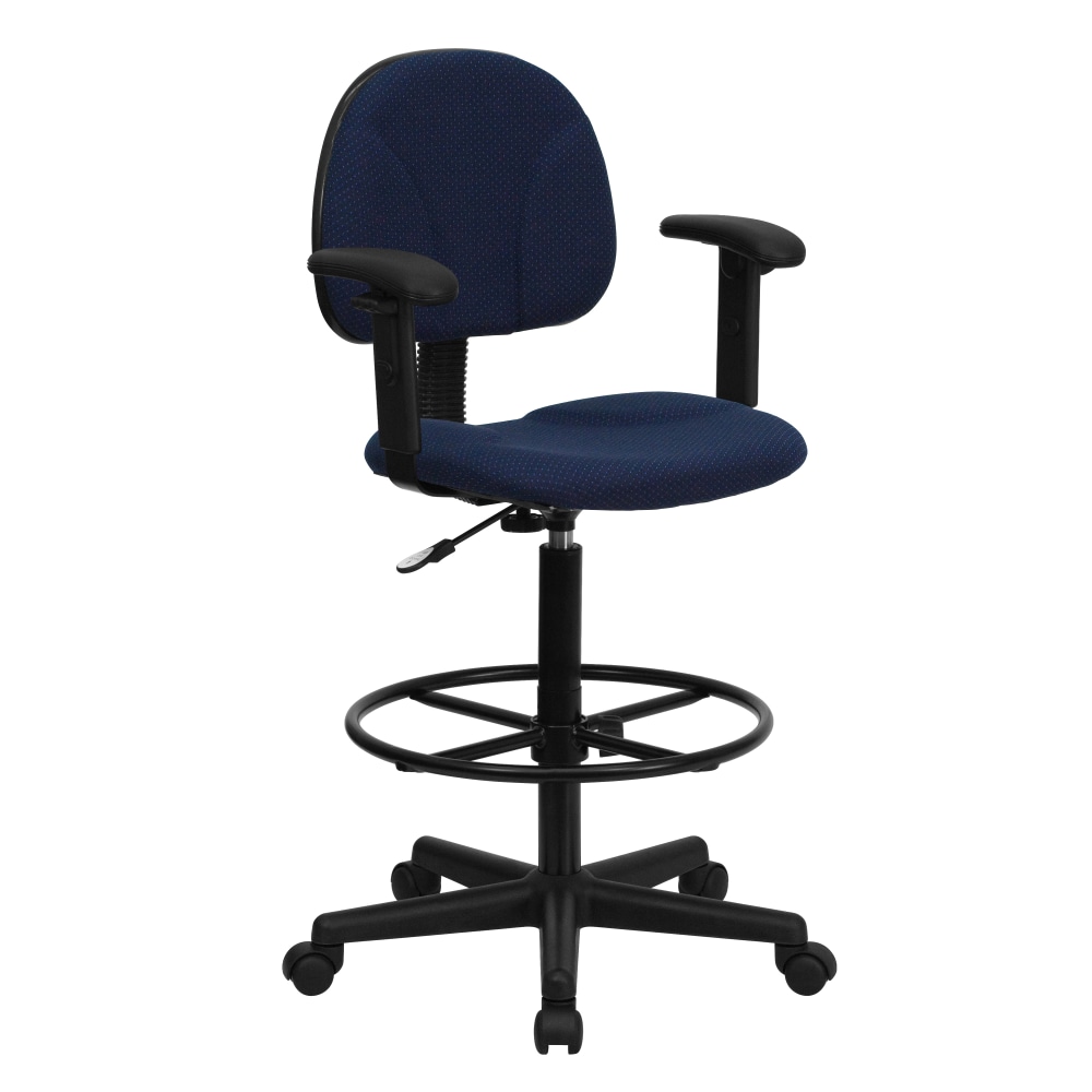 Flash Furniture Fabric Drafting Chair with Adjustable Arms (Cylinders: 22.5ft