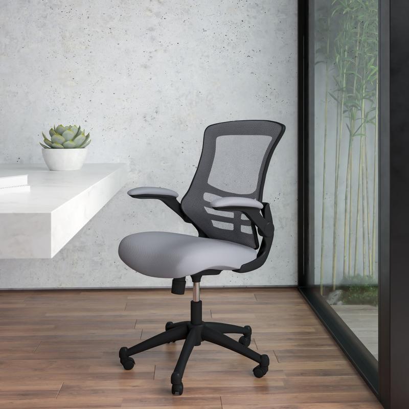Flash Furniture Ergonomic Mid-Back Mesh Drafting Chair, Gray MPN:BLX5MDKGY