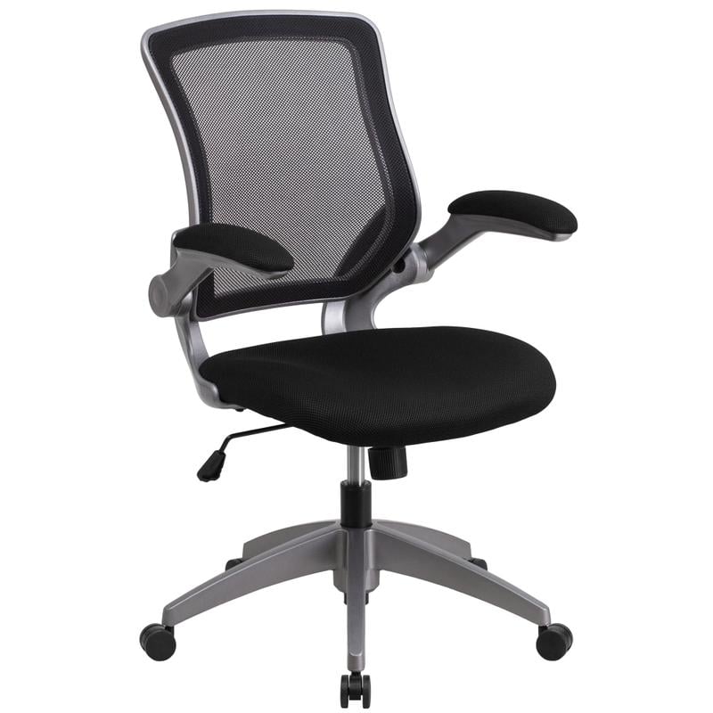 Flash Furniture Ergonomic Mesh Mid-Back Task Chair, Black MPN:BLZP8805BK