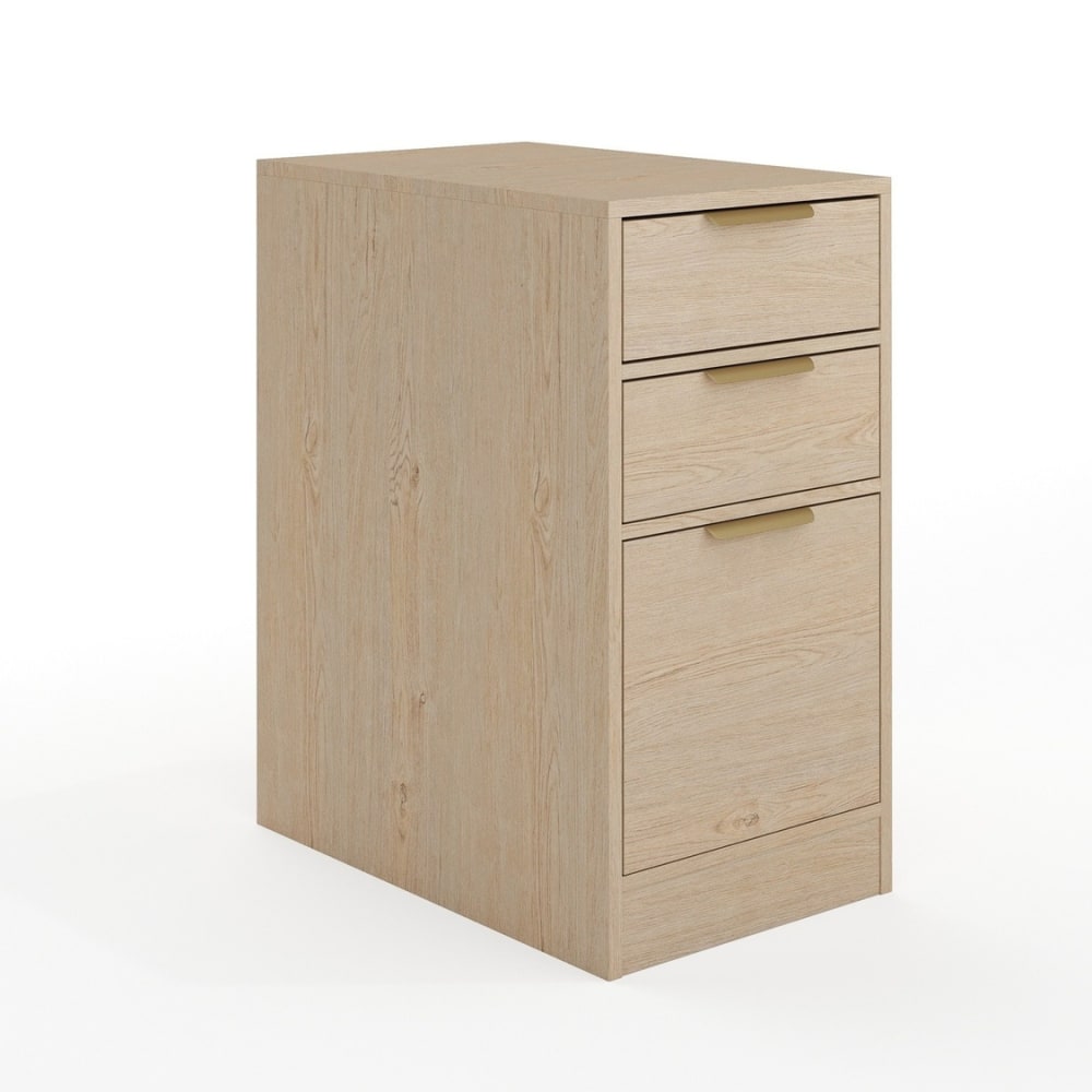 Martha Stewart Kayden Home Office Modular 3 Drawer File Cabinet, Light Natural MPN:NANFY23042FCLTG