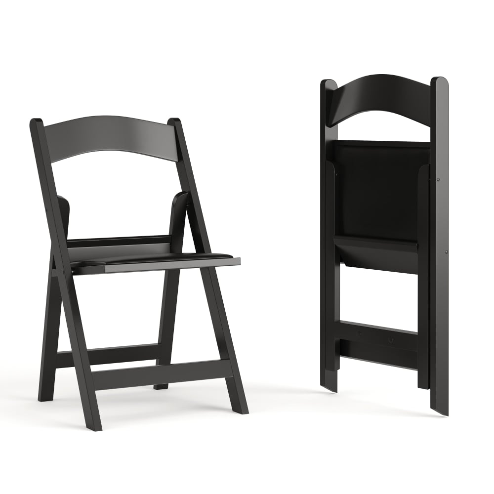 Flash Furniture Hercules 1000-lb Weight Capacity Folding Event Chairs, Black, Set Of 2 Chairs MPN:2LEL1BLACK