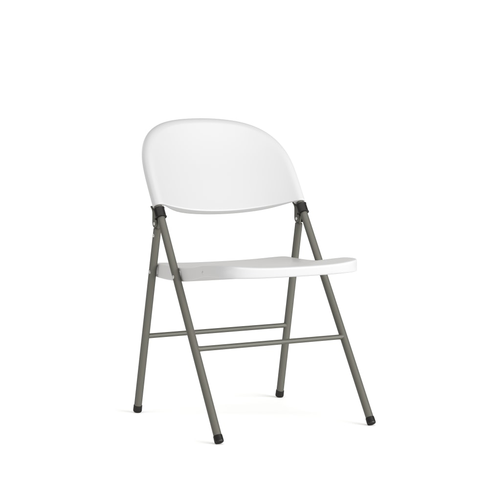 Flash Furniture HERCULES Plastic Folding Chair, White/Gray MPN:DADYCD70WH