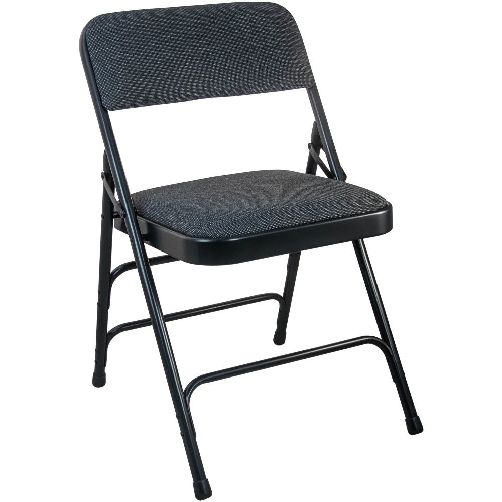 Flash Furniture Advantage Padded Metal Folding Chairs, Black, Pack Of 2 Chairs MPN:DPI903FBLKBLK2