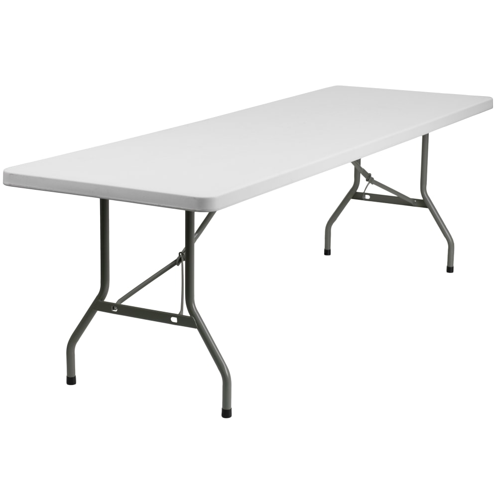 Flash Furniture 8-Foot Granite White Plastic Folding Table, Granite White MPN:DADYCZ244GW