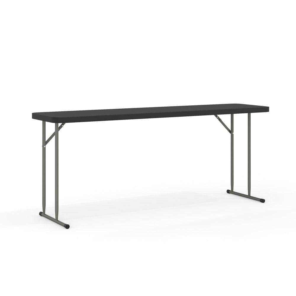 Flash Furniture Plastic Folding Training Table, 29inH x 18inW x 70-13/16inD, Black MPN:RB1872BK