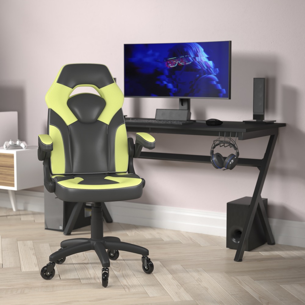 Flash Furniture X10 Racing Ergonomic Faux Leather Computer Gaming Chair, Neon Green MPN:CH00095GNRLB