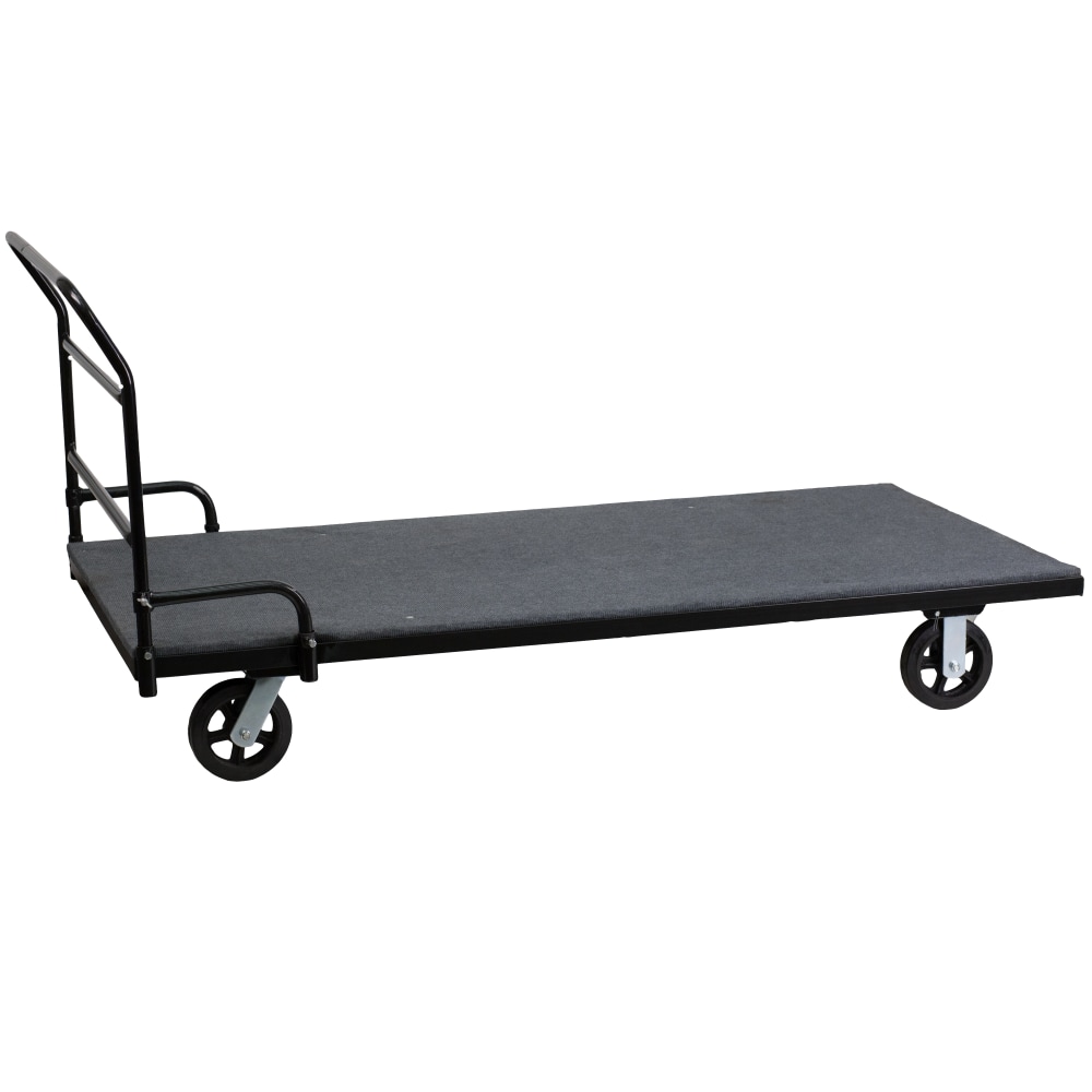 Flash Furniture Folding Table Carpeted Platform Dolly for Rectangular Tables, 27inH x 75-1/2inW x 39inD, Black MPN:XA7736DOLLY