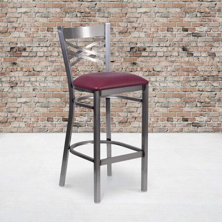 Clear X Stool-Burg Seat, PK2 MPN:2-XU-6F8B-CLR-BAR-BURV-GG