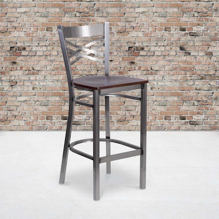 Clear X Stool-Wal Seat, PK2 MPN:2-XU-6F8B-CLR-BAR-WALW-GG