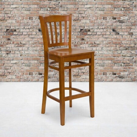 Cherry Wood Stool, PK2 MPN:2-XU-DGW0008BARVRT-CHY-GG