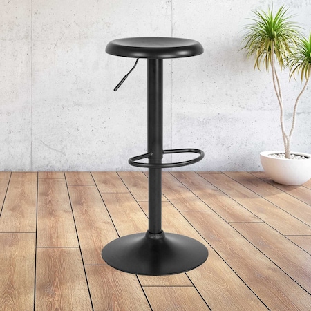 Chair, Madrid, Adjstbl, Retro, Barstool, Blck MPN:CH-181220-BK-GG