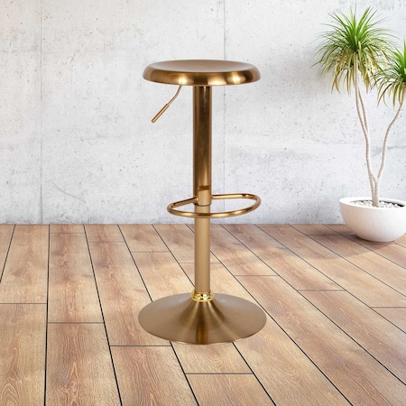 Chair, Madrid, Adjstbl, Retro, Barstool, Gold MPN:CH-181220-GD-GG