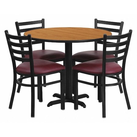 Round Natural Laminate Table, 36