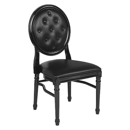 Tufted Black Dining Chair MPN:LE-B-B-T-MON-GG