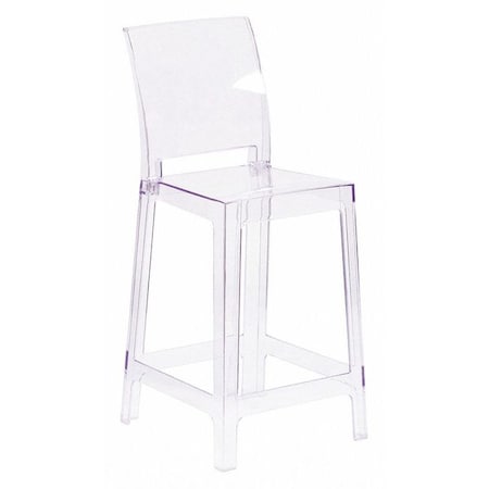 Square Back Ghost Stool MPN:OW-SQUAREBACK-24-GG