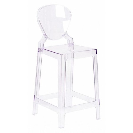 Tear Back Ghost Counter Stool MPN:OW-TEARBACK-24-GG