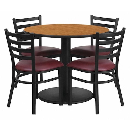 Round Natural Laminate Table, 36