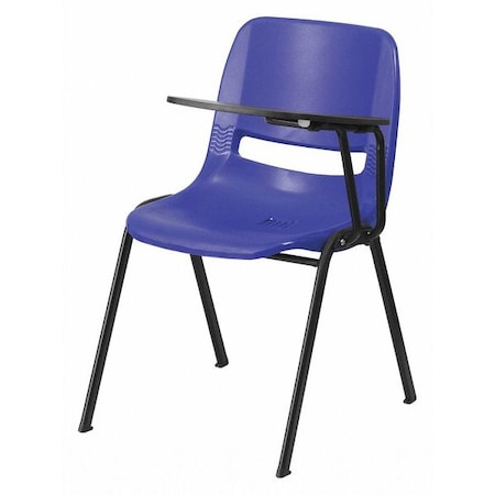 Tablet Arm Chair, Left Hand Flip-Up, Blu, 21