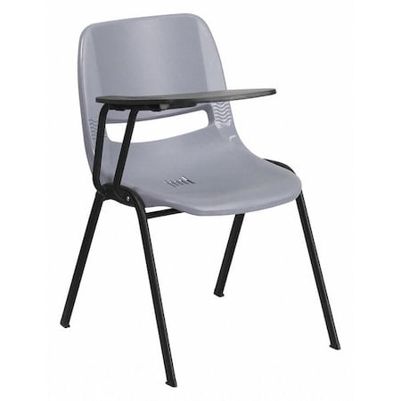 Tablet Arm Chair, Right Hand Flip-Up, Gray, 21