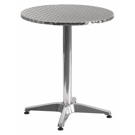 Round Table, Round, Aluminum, 23.5
