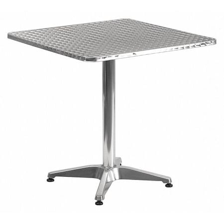 Square Table, Square, Aluminum, 27.5