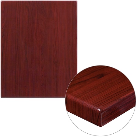 Mahogany Resin Table Top, 24