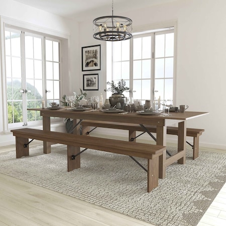 Rectangle Antique Farm Table, 40