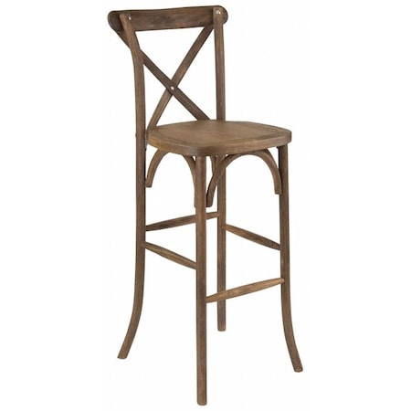Barstool, Antique, Cross Back MPN:XA-X-BAR-GO-GG