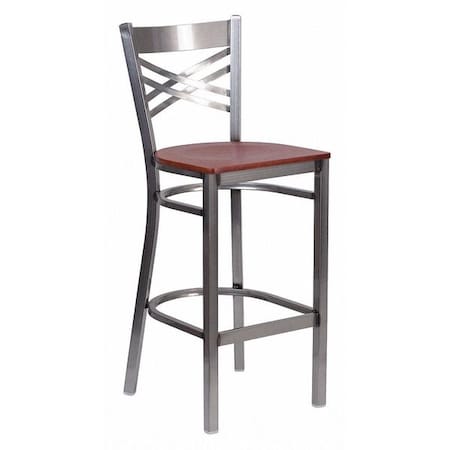 Restaurant Barstool, Metal X Bck, Chy Woo MPN:XU-6F8B-CLR-BAR-CHYW-GG