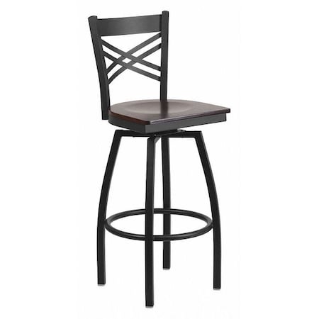 Swivel Batstool, X Back, Walnut Seat MPN:XU-6F8B-XSWVL-WALW-GG