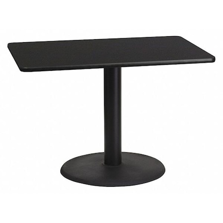 Rectangle Laminate Table Top, Laminate Top, Wood Grain MPN:XU-BLKTB-3042-TR24-GG