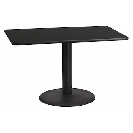 Rectangle Laminate Table Top, Laminate Top, Wood Grain MPN:XU-BLKTB-3048-TR24-GG