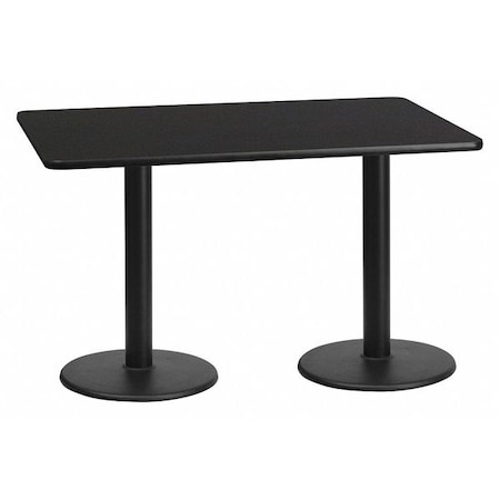 Rectangle Laminate Table Top, Laminate Top, Wood Grain MPN:XU-BLKTB-3060-TR18-GG