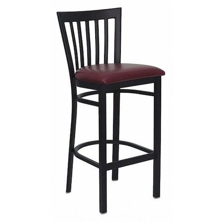 Restaurant Stool, School Back, Burg Seat MPN:XU-DG6R8BSCH-BAR-BURV-GG