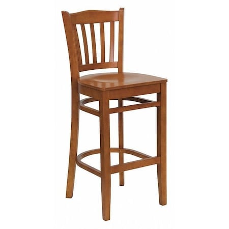 Wood Barstool, Vert Slat Back, Cherry Woo MPN:XU-DGW0008BARVRT-CHY-GG