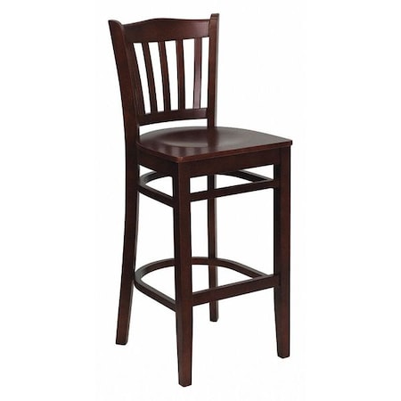 Barstool, School House Back, Mah Wood MPN:XU-DGW0008BARVRT-MAH-GG